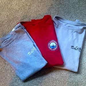 3 Shirt Bundle Boy’s Size Large The Southern Shirt Co and 2 Salt Life Tees
